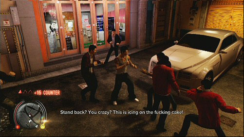 There you have a small encounter with group of thugs - Important Visitor - Walkthrough - Sleeping Dogs - Game Guide and Walkthrough