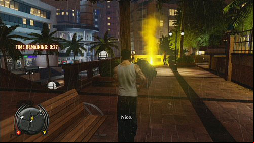 A high photographer will ask you to run a bit, jumping over the obstacles - Kennedy Town - Secondary Missions - Sleeping Dogs - Game Guide and Walkthrough