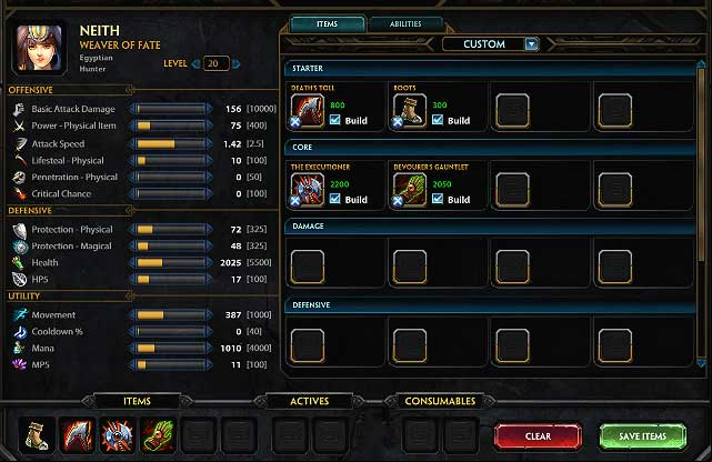 Item builder - The players top - How to start? - Smite - Game Guide and Walkthrough