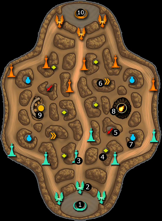 Mini map Conquest - CONQUEST - Game modes - maps - Smite - Game Guide and Walkthrough