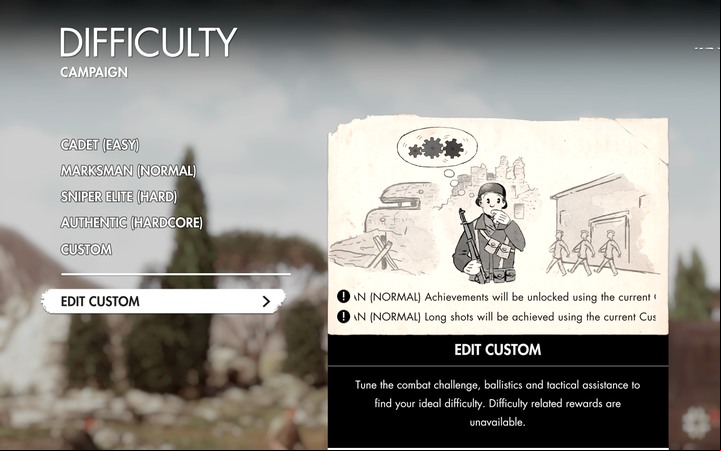 The game offers 4 default difficulty levels - Sniper Elite 4 difficulty levels - Tips - Sniper Elite 4 Game Guide
