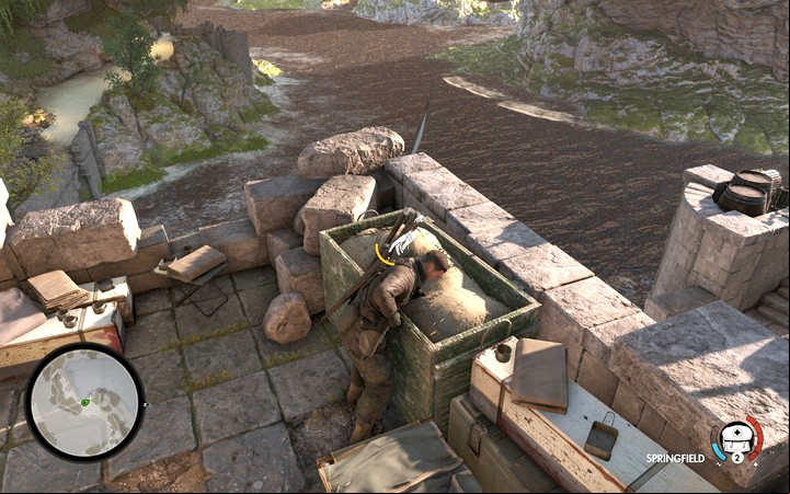 Search chests for ammo and useful gadgets - Mission information | Mission 1 San Celini Island in Sniper Elite 4 - Mission 1: San Celini Island - Sniper Elite 4 Game Guide