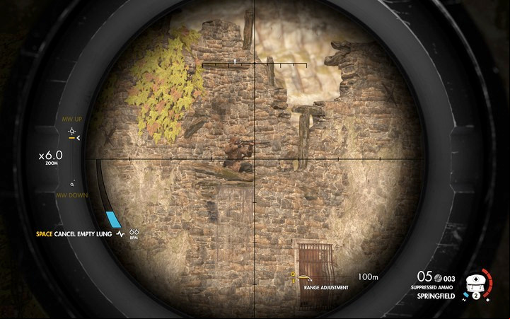 The hill is your optimal position to eliminate the sniper - Obtaining the sniper reports | Mission 2 Bitanti Village in Sniper Elite 4 - Mission 2: Bitanti Village - Sniper Elite 4 Game Guide