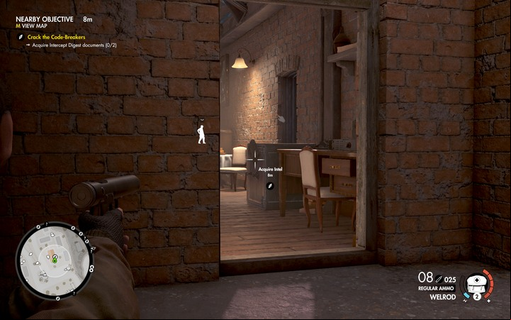 The charge can be triggered from a distance when you are sure that the moment is right - The first document | Mission 6 Magazzeno Facility in Sniper Elite 4 - Mission 6: Magazzeno Facility - Sniper Elite 4 Game Guide