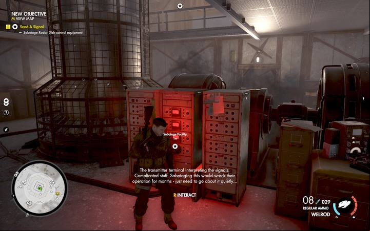 The second option is the sabotage inside the bunker - The second document, the antenna and the fifth cannon | Magazzeno Facility - Mission 6: Magazzeno Facility - Sniper Elite 4 Game Guide