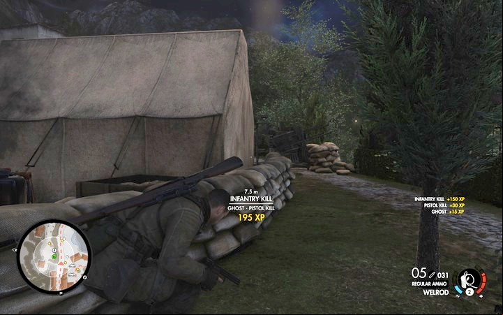 Blow up the last cannon. You can do that without being seen - Propaganda truck, 3rd cannon | Mission 7 Giovi Fiorini Mansion - Mission 7: Giovi Fiorini Mansion - Sniper Elite 4 Game Guide
