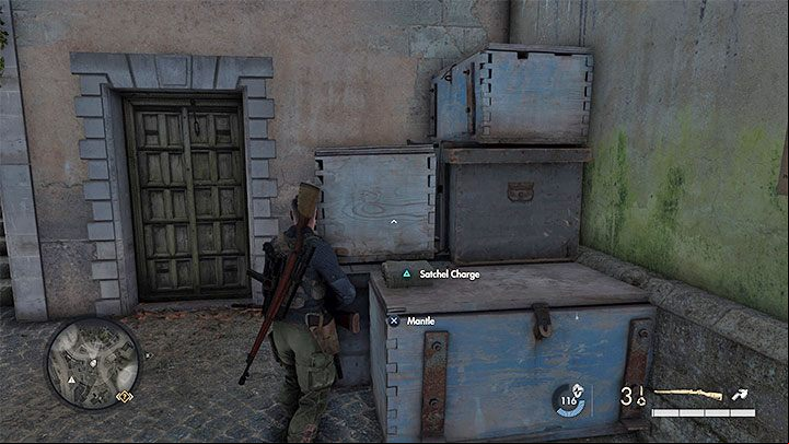 The first option is to blow up the safe door with the Satchel Charge - Sniper Elite 5: Safes - how to open? - FAQ - Sniper Elite 5 Guide, Walkthrough