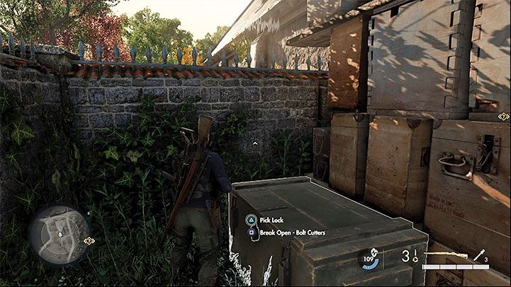 Bolt cutters can be used to cut padlocks to, for example - Sniper Elite 5: Bolt cutters and crowbar - how to get and where to use? - FAQ - Sniper Elite 5 Guide, Walkthrough