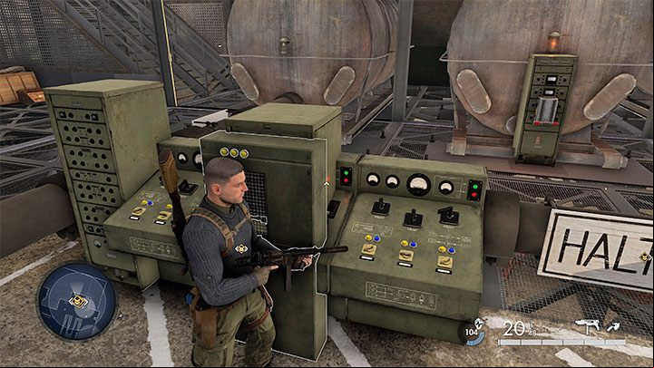 In the new room, take an interest in the system overloading lever and 2 side chests - Sniper Elite 5: Destroying the U-Boots and Kraken (Mission 8) - walkthrough - Mission 8 - Rubble and ruins - Sniper Elite 5 Guide, Walkthrough
