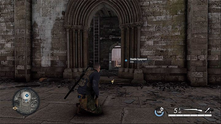 Option B assumes sabotaging the radio equipment - Sniper Elite 5: Side missions in mission 8 (Rubble and Ruin) - walkthrough - Mission 8 - Rubble and ruins - Sniper Elite 5 Guide, Walkthrough