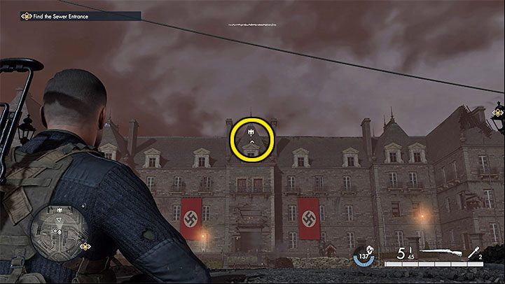 Type of collectible: Dead-Eye Target - Sniper Elite 5: Secrets and collectibles in Mission 8 (Rubble and Ruin) - list of all - Secrets & Collectibles - Sniper Elite 5 Guide, Walkthrough