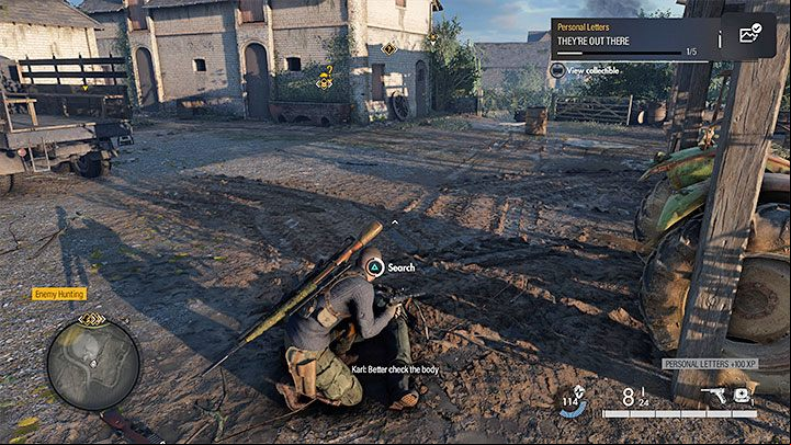 Type of collectible: Personal letter - Sniper Elite 5: Secrets and collectibles in mission 6 (Liberation) - list of all - Secrets & Collectibles - Sniper Elite 5 Guide, Walkthrough