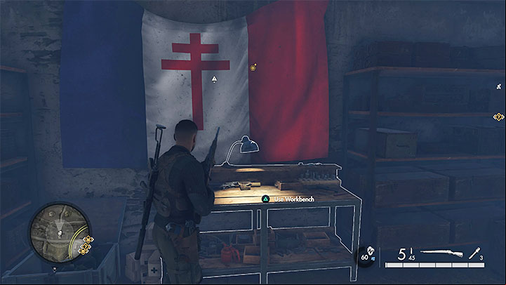 Type of collectible: Workbench - Sniper Elite 5: Secrets and collectibles in mission 6 (Liberation) - list of all - Secrets & Collectibles - Sniper Elite 5 Guide, Walkthrough