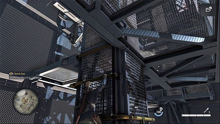Travel to the radar hill and use the ladder to get to its lower balconies - Sniper Elite 5: Neutralize Radar (Mission 1) - walkthrough - Mission 1 - Atlantic Wall - Sniper Elite 5 Guide, Walkthrough
