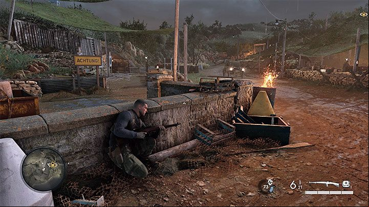 A new objective will be added, ordering you to search a processing plant - Sniper Elite 5: Securing the Beach and Helping the Resistance (Mission 1) - walkthrough - Mission 1 - Atlantic Wall - Sniper Elite 5 Guide, Walkthrough