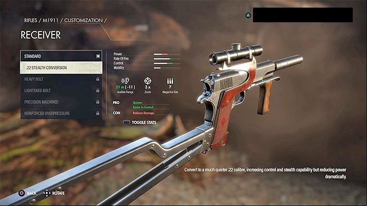 You should modify your weapons to change their statistics to your preferences - Sniper Elite 5: Character progression and equipment development - tips - Basics - Sniper Elite 5 Guide, Walkthrough