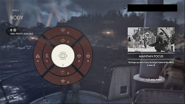 Maintain Focus - cost: 1 skill point - Sniper Elite 5: Best skills - list - Basics - Sniper Elite 5 Guide, Walkthrough
