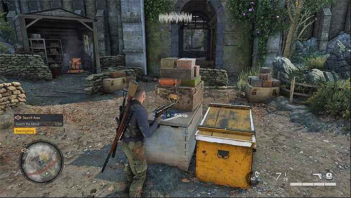The second option is to take over the Richter's package - Sniper Elite 5: Infiltrating the island and determining the meeting place (mission 3) - walkthrough - Mission 3 - Spy Academy - Sniper Elite 5 Guide, Walkthrough