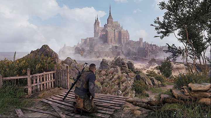 You will reach the viewpoint immediately after starting the mission (in its default starting point) - Sniper Elite 5: Mission 3 (Spy Academy) map and description of the location - Mission 3 - Spy Academy - Sniper Elite 5 Guide, Walkthrough