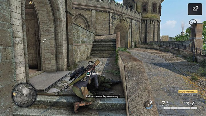We recommend choosing a path from the east - Sniper Elite 5: Eavesdropping on the meeting and getting intel on Kraken (mission 3) - walkthrough - Mission 3 - Spy Academy - Sniper Elite 5 Guide, Walkthrough