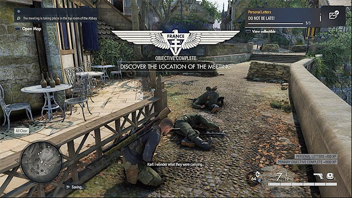 Type of collectible: Personal letter - Sniper Elite 5: Secrets and collectibles appearing in Mission 3 (Spy Academy) - list and locations - Secrets & Collectibles - Sniper Elite 5 Guide, Walkthrough
