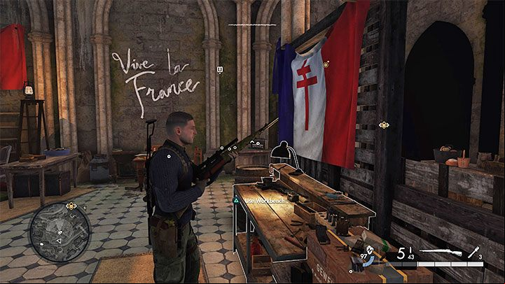 Type of collectible: Workbench - Sniper Elite 5: Secrets and collectibles appearing in Mission 3 (Spy Academy) - list and locations - Secrets & Collectibles - Sniper Elite 5 Guide, Walkthrough
