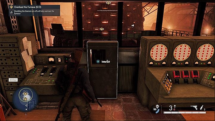 The plan to sabotage the furnace is to overload it - Sniper Elite 5: Sabotaging the factory (Mission 4) - walkthrough - Mission 4 - War Factory - Sniper Elite 5 Guide, Walkthrough