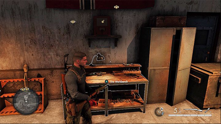 Type of collectible: Workbench - Sniper Elite 5: Secrets and collectibles in mission 4 (War Factory) - list of all - Secrets & Collectibles - Sniper Elite 5 Guide, Walkthrough