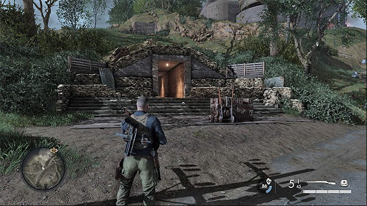 Using the tunnel is an alternative way to get close to the radar, i - Sniper Elite 5: Mission 1 (Atlantic Wall) map and description of the location - Mission 1 - Atlantic Wall - Sniper Elite 5 Guide, Walkthrough