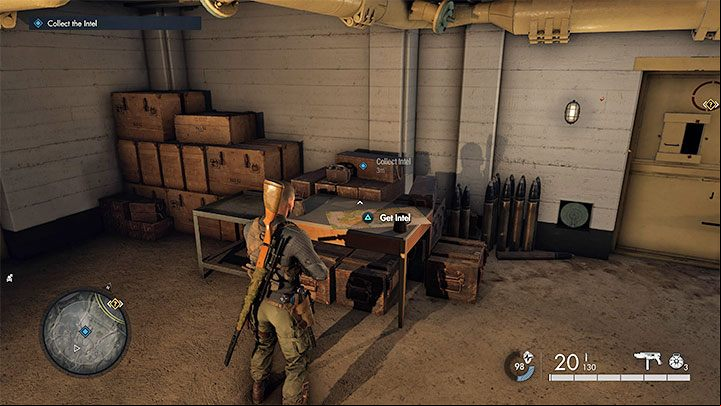Inside the bunker there's a corpse and Intel you must examine to complete the side mission - Sniper Elite 5: Side missions from mission 6 - walkthrough - Mission 6 - Liberation - Sniper Elite 5 Guide, Walkthrough
