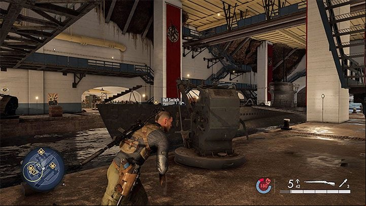 You can find out about it in the northwestern part of the map in the Underground Hospital or fortification south of it - Sniper Elite 5: Map of mission 5 (Festung Guernsey) and location description - walkthrough - Mission 5 - Festung Guernsey - Sniper Elite 5 Guide, Walkthrough