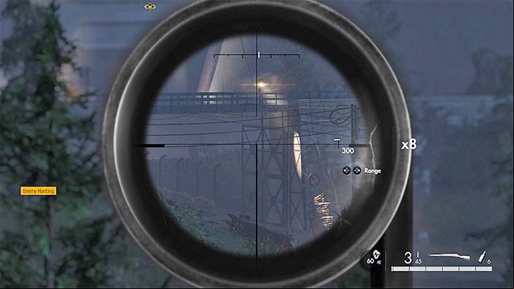 If you try to get through this checkpoint, dispatch the soldiers directly next to it first - Sniper Elite 5: By the outposts (mission 7) - walkthrough - Mission 7 - Secret weapons - Sniper Elite 5 Guide, Walkthrough