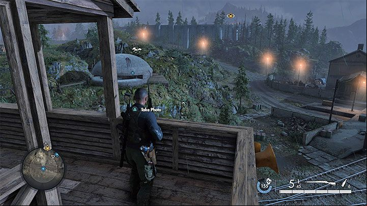 The second task is to photograph the area and to go through with it, you need to access one of the viewpoints (screenshots above) - Sniper Elite 5: Optional missions in Mission 7 - walkthrough, solution - Mission 7 - Secret weapons - Sniper Elite 5 Guide, Walkthrough
