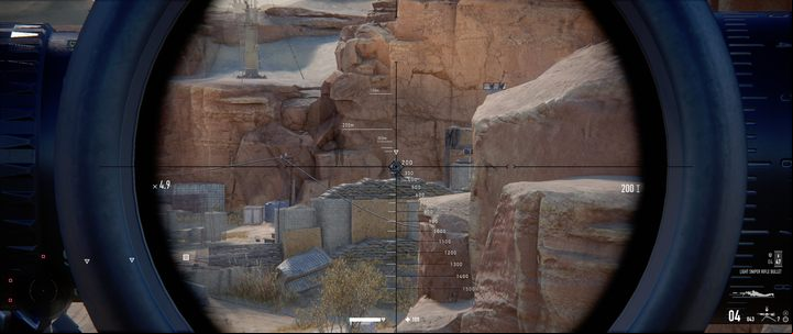 Correct crosshair for the appropriate distance - Sniper Contracts 2: Shooting guide - Basics - Sniper Ghost Warrior Contracts 2 Guide
