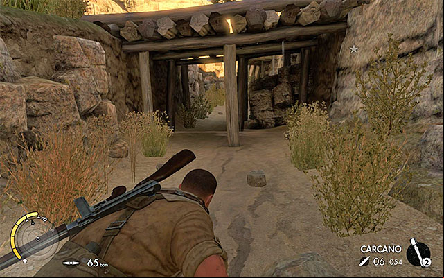 Use the trenches and lower paths to stay undetected - Exploring the southern camp - Mission 3 - Halfaya - Sniper Elite III: Afrika - Game Guide and Walkthrough