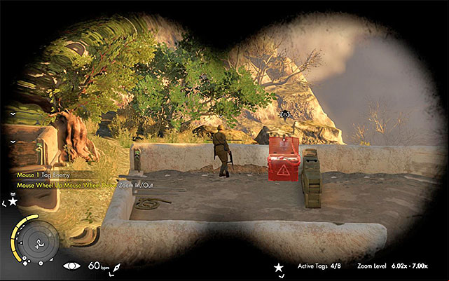 Investigate the area using your binoculars - Exploring the central part of the map - Mission 3 - Halfaya - Sniper Elite III: Afrika - Game Guide and Walkthrough