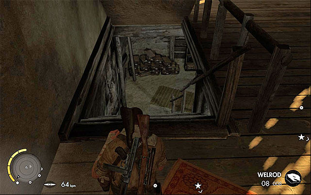 One of the ways to the basement - Exploring the central part of the map - Mission 3 - Halfaya - Sniper Elite III: Afrika - Game Guide and Walkthrough