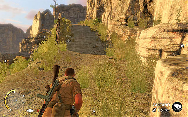 The path to the southern part of the map - Destroying the second artillery station - Mission 3 - Halfaya - Sniper Elite III: Afrika - Game Guide and Walkthrough