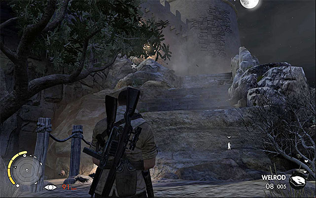The western entrance - Entering the fort - Mission 4 - Fort Rifugio - Sniper Elite III: Afrika - Game Guide and Walkthrough