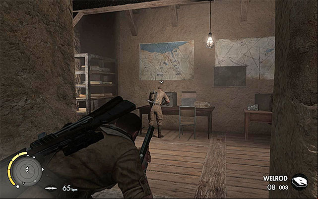 The room with a soldier and a secret - Finding the informers cell - Mission 4 - Fort Rifugio - Sniper Elite III: Afrika - Game Guide and Walkthrough