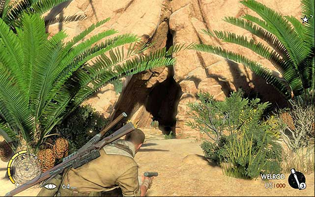 The tunnel entrance - Getting to the old city - Mission 5 - Siwa Oasis - Sniper Elite III: Afrika - Game Guide and Walkthrough