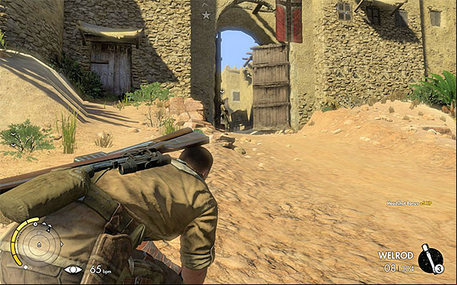 The citys main entrance - Getting to the old city - Mission 5 - Siwa Oasis - Sniper Elite III: Afrika - Game Guide and Walkthrough