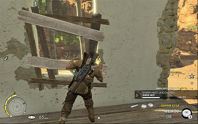 Unlock the nest and locate two more war diaries - Destroying the second rocket launcher - Mission 6 - Kasserine - Sniper Elite III: Afrika - Game Guide and Walkthrough