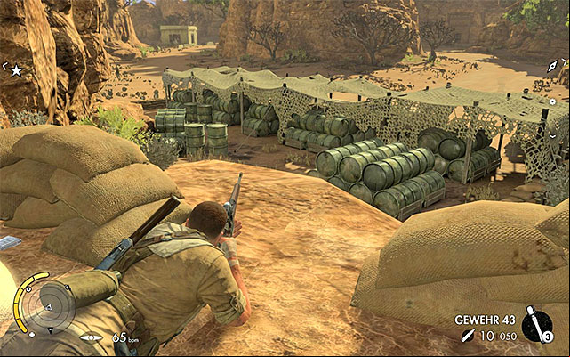 The last sniper nest - Getting to Vahlens command center - Mission 6 - Kasserine - Sniper Elite III: Afrika - Game Guide and Walkthrough