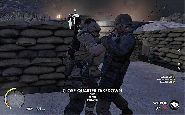 Eliminate successive enemies - Exploration of the eastern part of the airfield - Mission 7 - Pont Du Fahs Airfield - Sniper Elite III: Afrika - Game Guide and Walkthrough