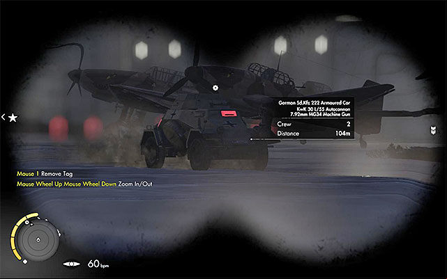 The armored vehicle - Exploration of the eastern part of the airfield - Mission 7 - Pont Du Fahs Airfield - Sniper Elite III: Afrika - Game Guide and Walkthrough