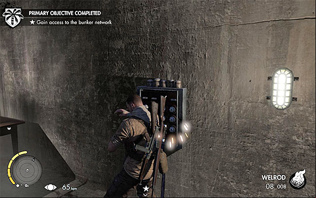 Sabotage the fuse box - Accessing the bunker complex - Mission 7 - Pont Du Fahs Airfield - Sniper Elite III: Afrika - Game Guide and Walkthrough