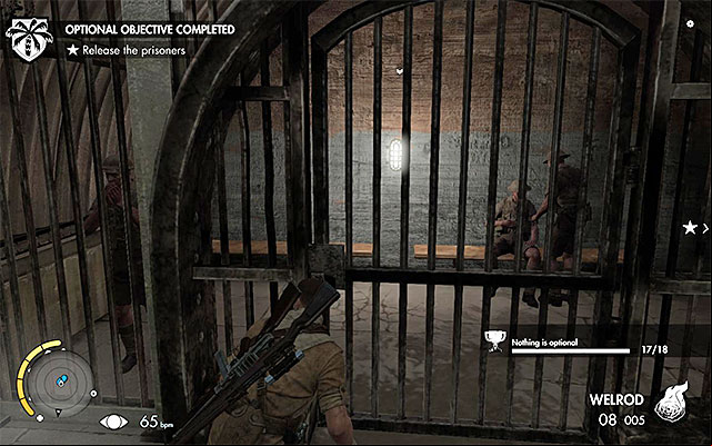 Secure the area and free the prisoners - Finding the map of the factory - Mission 7 - Pont Du Fahs Airfield - Sniper Elite III: Afrika - Game Guide and Walkthrough