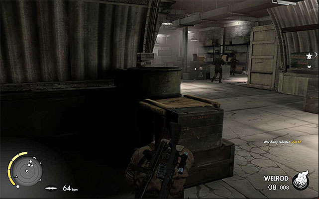 The central part of the underground bunkers - Finding the map of the factory - Mission 7 - Pont Du Fahs Airfield - Sniper Elite III: Afrika - Game Guide and Walkthrough