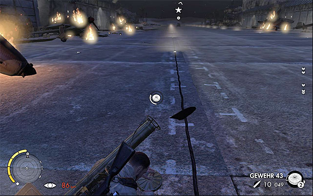 IT would be good to use a landmine, to destroy the armored vehicle - Destroying the enemy vehicles - Mission 7 - Pont Du Fahs Airfield - Sniper Elite III: Afrika - Game Guide and Walkthrough